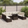 Conjunto de Sofás de Jardín Juego de 10 Beige de , Sofás de exterior - Ref: Foro24-3349244, Precio: 728,09 €, Descuento: %