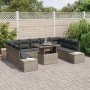 Conjunto de Sofá de Jardín Conjunto de 10 Gris Ratán, Poliéster de , Sofás de exterior - Ref: Foro24-3349245, Precio: 677,68 ...