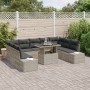 Conjunto de Sofás de Jardín Juego de 10 Beige y Gris Oscuro de , Sofás de exterior - Ref: Foro24-3349248, Precio: 768,31 €, D...