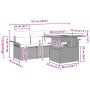 Conjunto de Sofás de Jardín de 5 Piezas con Cojines Beige de Ratán Sintético de , Sofás de exterior - Ref: Foro24-3349265, Pr...