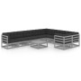 Set de muebles de jardín 10 pzas con cojines madera pino gris de vidaXL, Conjuntos de jardín - Ref: Foro24-3077041, Precio: 8...