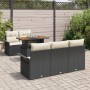 Set de Sofá de Jardín de 6 Piezas con Cojines de Ratán de Polietileno Acacia de , Sofás de exterior - Ref: Foro24-3349270, Pr...