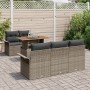 Conjunto de Sofá de Jardín Conjunto de 6 Gris Poliratán de , Sofás de exterior - Ref: Foro24-3349271, Precio: 471,17 €, Descu...