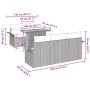 Conjunto de Sofá de Jardín Conjunto de 6 Gris Poliratán de , Sofás de exterior - Ref: Foro24-3349271, Precio: 471,17 €, Descu...