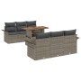 Juego de Sofá de Jardín Set de 7 Gris Ratán de , Sofás de exterior - Ref: Foro24-3349278, Precio: 523,78 €, Descuento: %