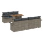 Conjunto de Sofá de Jardín Set de 8 Gris Ratán de , Sofás de exterior - Ref: Foro24-3349292, Precio: 564,04 €, Descuento: %