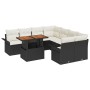 Set de Sofá de Jardín de 9 Piezas con Cojines Negro Ratán de , Sofás de exterior - Ref: Foro24-3349312, Precio: 562,18 €, Des...