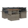 Conjunto de Sofá de Jardín Conjunto de 5 Gris, Marrón, Negro de , Sofás de exterior - Ref: Foro24-3349327, Precio: 377,06 €, ...