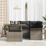 Conjunto de Sofá de Jardín Conjunto de 5 Gris, Marrón, Negro de , Sofás de exterior - Ref: Foro24-3349327, Precio: 377,06 €, ...
