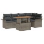 Set de Sofá de Jardín Juego de 6 Gris Ratán de , Sofás de exterior - Ref: Foro24-3349334, Precio: 428,04 €, Descuento: %