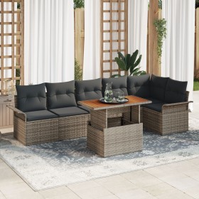 Set de Sofá de Jardín Conjunto de 7 Gris de , Sofás de exterior - Ref: Foro24-3349341, Precio: 479,90 €, Descuento: %