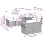 Conjunto de Sofá de Jardín Set de 9 Gris Poliratán de , Sofás de exterior - Ref: Foro24-3349348, Precio: 646,87 €, Descuento: %