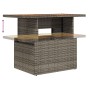 Conjunto de sofá de jardín Set de 7 Gris Poliratán, acero, vidrio de , Sofás de exterior - Ref: Foro24-3349355, Precio: 469,5...