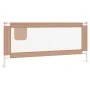 Safety rail for child's bed gray taupe fabric 200x25 cm by vidaXL, Safety railings - Ref: Foro24-10224, Price: 43,29 €, Disco...