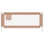 Safety rail for child's bed gray taupe fabric 200x25 cm by vidaXL, Safety railings - Ref: Foro24-10224, Price: 43,29 €, Disco...