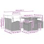 Juego de Sofá de Jardín Set de 7 Gris, Negro Aluminio, Olefina de , Sofás de exterior - Ref: Foro24-3349537, Precio: 480,62 €...