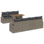 Set de Sofá de Jardín Set de 8 Gris Ratán de , Sofás de exterior - Ref: Foro24-3349544, Precio: 559,78 €, Descuento: %