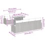 Conjunto de Comedor de Jardín de 8 Piezas con Cojines Negros de Ratán Polimérico de , Sofás de exterior - Ref: Foro24-3349543...