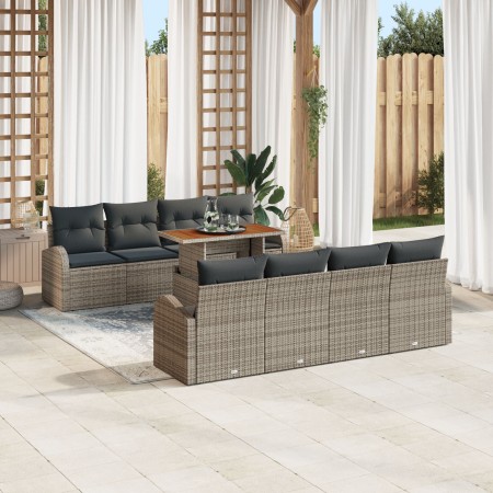 Conjunto de Sofá de Jardín Set de 7 Beige, Gris, Marrón de , Sofás de exterior - Ref: Foro24-3349558, Precio: 627,36 €, Descu...