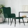 Sillón de relax con taburete terciopelo verde oscuro en Sillones | Comprar online en Foru.es