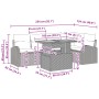 Conjunto de Sofá de Jardín Set de 6 Gris de , Sofás de exterior - Ref: Foro24-3349586, Precio: 426,16 €, Descuento: %