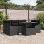 Juego de Sofás de Jardín Set de 7 Negro de , Sofás de exterior - Ref: Foro24-3349792, Precio: 494,43 €, Descuento: %