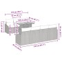Juego de Comedor de Jardín de 8 Piezas con Cojines Gris Ratán Sintético Acacia de , Sofás de exterior - Ref: Foro24-3349796, ...