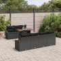 Set de Sofá de Jardín Set de 8 Negro Poliratán de , Sofás de exterior - Ref: Foro24-3349799, Precio: 571,77 €, Descuento: %