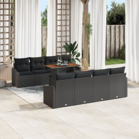 Juego de Sofá de Jardín Conjunto de 7 Negro Ratán Sofá de Jardín de , Sofás de exterior - Ref: Foro24-3349813, Precio: 629,82...