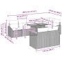 Conjunto de Sofá de Jardín Juego de 9 Negro y Marrón Ratán y Madera de , Sofás de exterior - Ref: Foro24-3349855, Precio: 660...