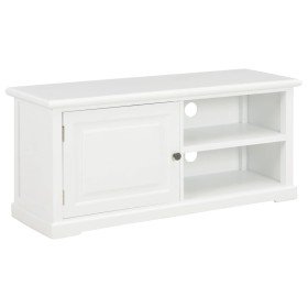 Mueble para TV de madera blanco 90x30x40 cm en Muebles TV | Comprar online en Foru.es