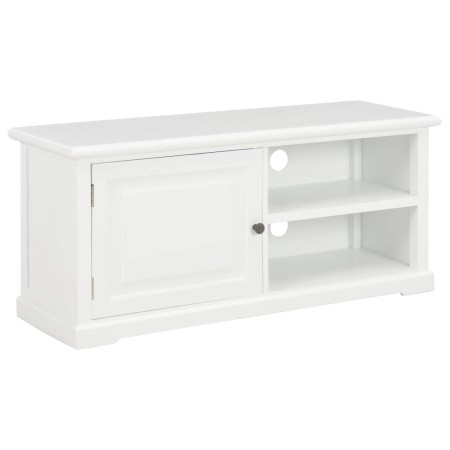 Mueble para TV de madera blanco 90x30x40 cm en Muebles TV | Comprar online en Foru.es