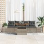 Conjunto de Sofá de Jardín Set de 5 Gris, Marrón (Ratan) de , Sofás de exterior - Ref: Foro24-3349894, Precio: 368,32 €, Desc...