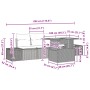 Conjunto de Sofá de Jardín Set de 5 Gris, Marrón (Ratan) de , Sofás de exterior - Ref: Foro24-3349894, Precio: 368,32 €, Desc...