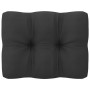 Set de muebles de jardín 10 pzas con cojines madera pino negro de vidaXL, Conjuntos de jardín - Ref: Foro24-3077048, Precio: ...