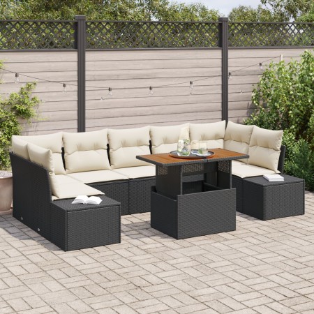 Set de Sofá de Jardín Set de 8 Crema Ratán de , Sofás de exterior - Ref: Foro24-3349928, Precio: 543,39 €, Descuento: %
