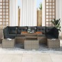 Conjunto de Sofá de Jardín Set de 8 Marrón, Gris de , Sofás de exterior - Ref: Foro24-3349929, Precio: 568,46 €, Descuento: %