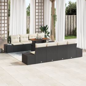 Juego de Sofá de Jardín Conjunto de 7 Negro de , Sofás de exterior - Ref: Foro24-3349935, Precio: 639,90 €, Descuento: %