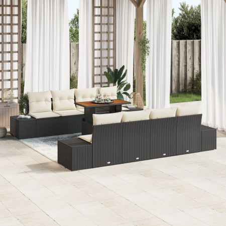 Juego de Sofá de Jardín Conjunto de 7 Negro de , Sofás de exterior - Ref: Foro24-3349935, Precio: 639,90 €, Descuento: %