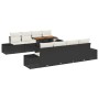 Juego de Sofá de Jardín Conjunto de 7 Negro de , Sofás de exterior - Ref: Foro24-3349935, Precio: 639,90 €, Descuento: %