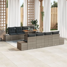 Conjunto de Sofás de Jardín Juego de 7 Marrón Ratán de , Sofás de exterior - Ref: Foro24-3349936, Precio: 672,07 €, Descuento: %