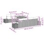 Conjunto de Sofás de Jardín Juego de 7 Marrón Ratán de , Sofás de exterior - Ref: Foro24-3349936, Precio: 672,07 €, Descuento: %