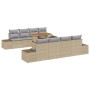 Juego de Sofá de Jardín Set de 7 Beige Poliratán de , Sofás de exterior - Ref: Foro24-3349937, Precio: 657,47 €, Descuento: %