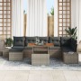 Set de Sofá de Jardín Set de 8 Gris Ratan de , Sofás de exterior - Ref: Foro24-3349992, Precio: 535,76 €, Descuento: %