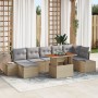 Conjunto de Sofá de Jardín Set de 8 Beige, Gris de , Sofás de exterior - Ref: Foro24-3349993, Precio: 557,54 €, Descuento: %
