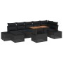 Conjunto de Sofá de Jardín Conjunto de 8 Negro de , Sofás de exterior - Ref: Foro24-3349995, Precio: 554,87 €, Descuento: %