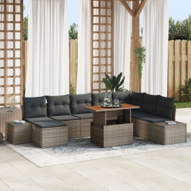 Set de Sofá de Jardín Conjunto de 9 Gris de , Sofás de exterior - Ref: Foro24-3349999, Precio: 596,06 €, Descuento: %