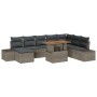 Set de Sofá de Jardín Conjunto de 9 Gris de , Sofás de exterior - Ref: Foro24-3349999, Precio: 596,06 €, Descuento: %
