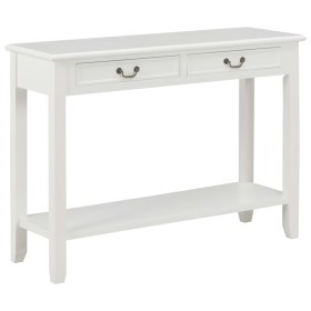 Mesa consola de madera blanco 110x35x80 cm en Mesas auxiliares | Comprar online en Foru.es