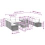 Conjunto de Sofá de Jardín Conjunto de 11 Gris, Gris Oscuro de , Sofás de exterior - Ref: Foro24-3350013, Precio: 717,26 €, D...